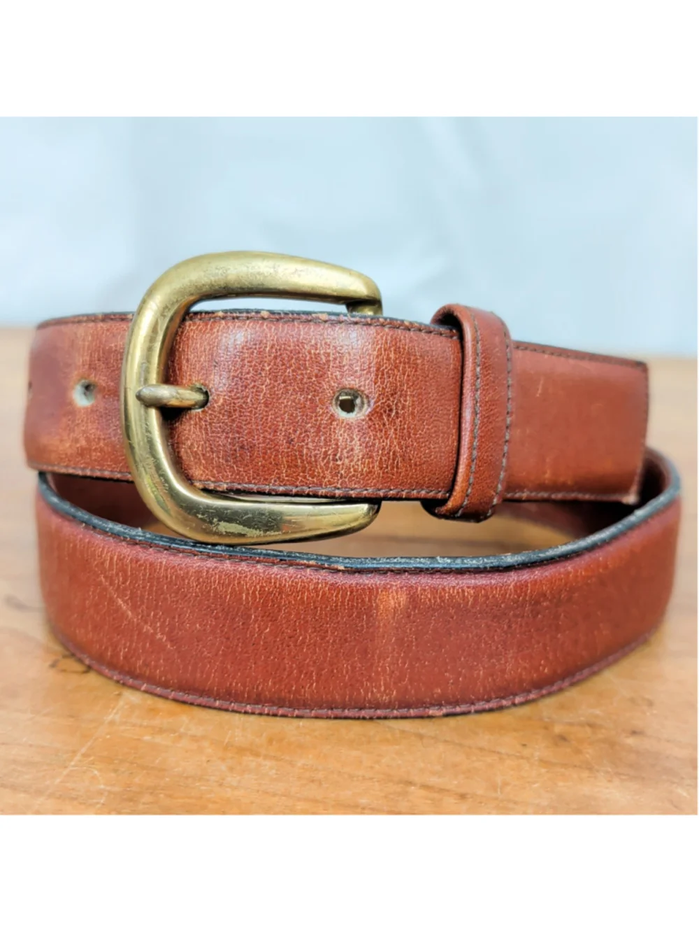 Vintage Dooney & Bourke Brown Glove Leather Belt 28